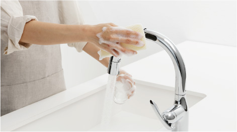 浄水機能付タッチレス水栓イメージ写真