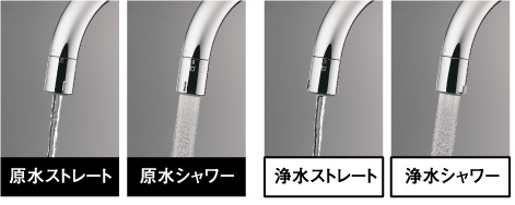 砕浄水機能付タッチレス水栓イメージ写真